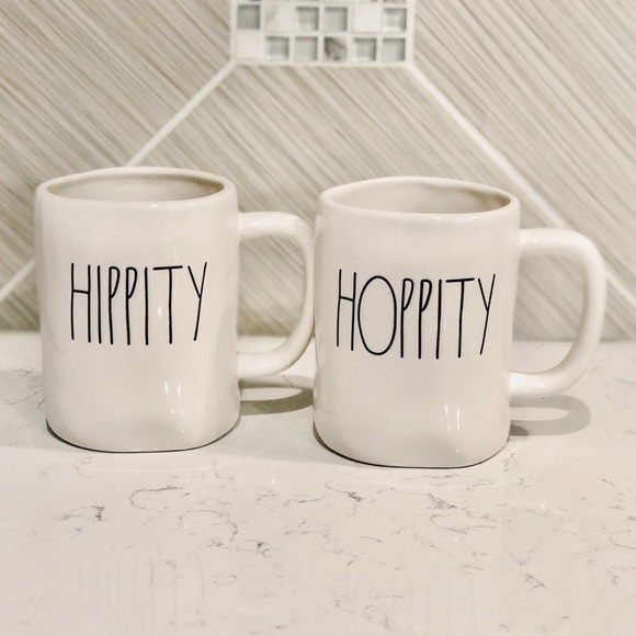 Rae Dunn “Hippity” & “Hoppity” Mugs - Picture 1 of 1